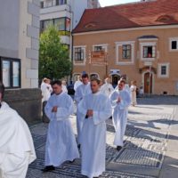 1. Jáhenské svěcení Stanislava Brožky, Jana Hambergera, Petra Hovorky a Josefa Prokeše