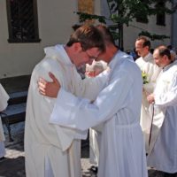 57. Jáhenské svěcení Stanislava Brožky, Jana Hambergera, Petra Hovorky a Josefa Prokeše