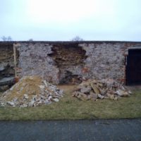 24. Revitalizace děkanského kostela Povýšení svatého Kříže  Veselí nad Lužnicí – během stavby