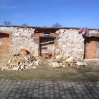 23. Revitalizace děkanského kostela Povýšení svatého Kříže  Veselí nad Lužnicí – během stavby