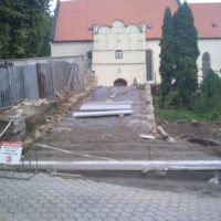 3. Revitalizace děkanského kostela Povýšení svatého Kříže  Veselí nad Lužnicí – během stavby