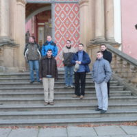 1. Setkání bohoslovců s biskupem Jiřím a Pavlem na Svaté Hoře u Příbrami