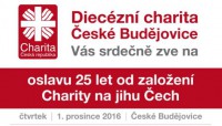 Oslavy 25 let od založení Charity na jihu Čech