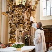 6. Lomec, mše svatá na poutním místě s biskupem Pavlem Posádem