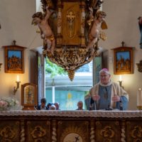 10. Lomec, mše svatá s biskupem Václavem Malým