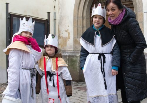 Zahájení Tříkrálové sbírky v Třeboni 1