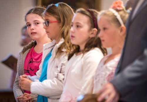 Křest a první svaté přijímání v Nepomuku 1