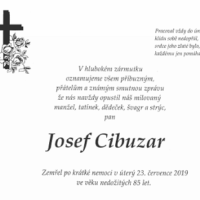 Oznámení o úmrtí