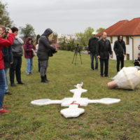 11. Umístění kříže na kostel ve Veselí nad Lužnicí