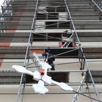 Umístění kříže na kostel ve Veselí nad Lužnicí 6