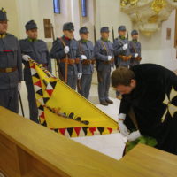 1. Mše svatá a žehnání praporu 91. českobudějovického pěšího pluku
