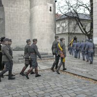 15. Mše svatá a žehnání praporu 91. českobudějovického pěšího pluku