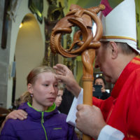 6. Udílení biřmování v Pelhřimově