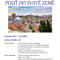 Poutní zájezd do Svaté země