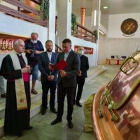 5. Žehnání ležáku ve varně pivovaru Budějovický Budvar