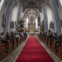 26. Prachatice: obřad otevření kostela sv. Jakuba po rekonstrukci