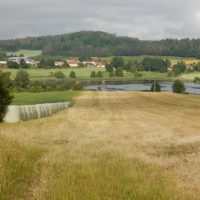 6. HORAŽĎOVICE: žehnání nového kříže se sochou Panny Marie