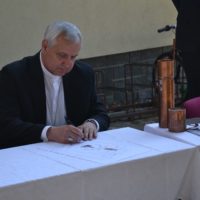 9. Uložení časové schránky na věž kostela sv. Vojtěcha