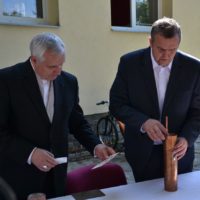 14. Uložení časové schránky na věž kostela sv. Vojtěcha