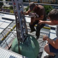 18. Uložení časové schránky na věž kostela sv. Vojtěcha