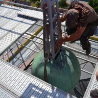 19. Uložení časové schránky na věž kostela sv. Vojtěcha