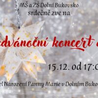 1. DOLNÍ BUKOVSKO: Předvánoční koncert dětí