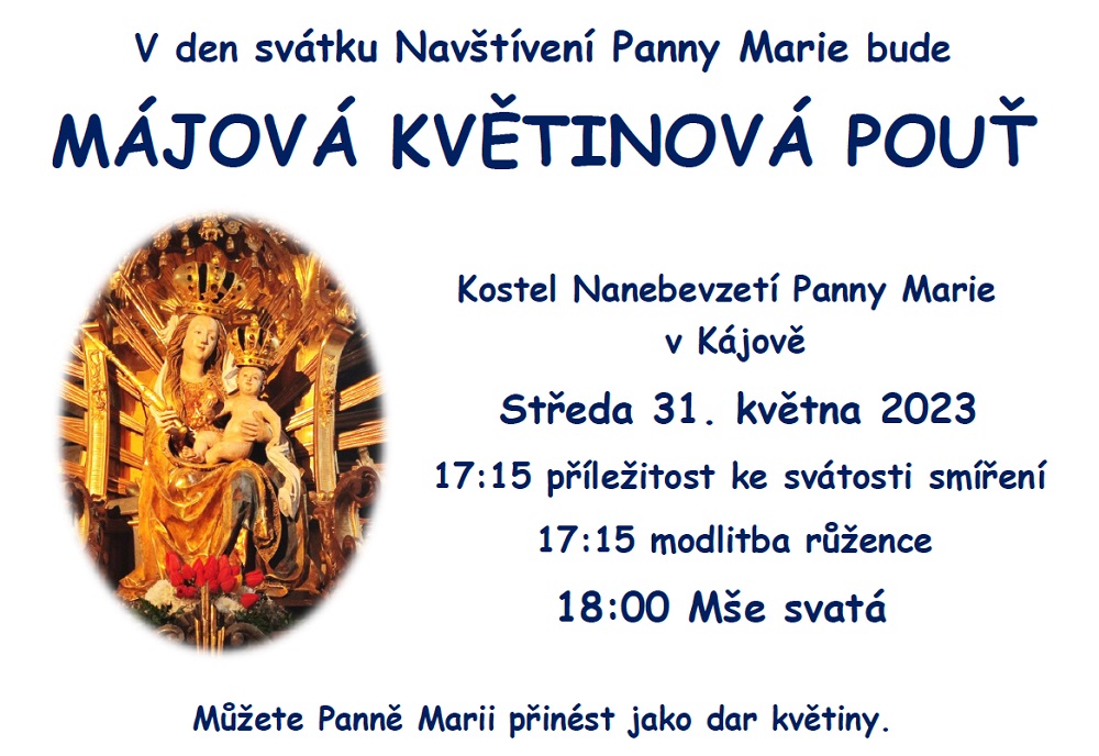 Májová "květinová" pouť v Kájově