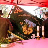 18. LAŽIŠTĚ: Svatohubertská slavnost k 60. výročí založení mysliveckého spolku