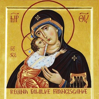 SUŠICE: Ikona Panny Marie Královny františkánské rodiny