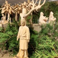 20. BECHYNĚ: Otec biskup Pavel požehnal unikátní pašijový betlém