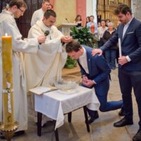 10. Křest dospělých v klášterním kostele ČB