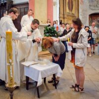 11. Křest dospělých v klášterním kostele ČB