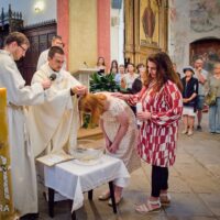 13. Křest dospělých v klášterním kostele ČB