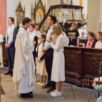22. Křest dospělých v klášterním kostele ČB