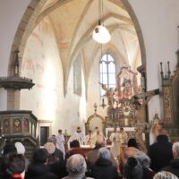 12. Požehnání obnovených fresek v Bubovicích